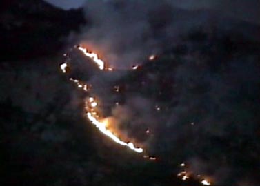 Violento incendio sul Monte Epomeo a Forio – Anno 1993